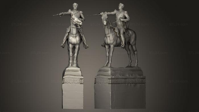 Statues of famous people (Simn Bolivar, STKC_0107) 3D models for cnc